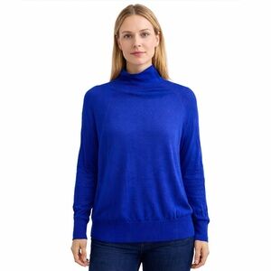 Blue Lightweight Funnel neck Sweater S